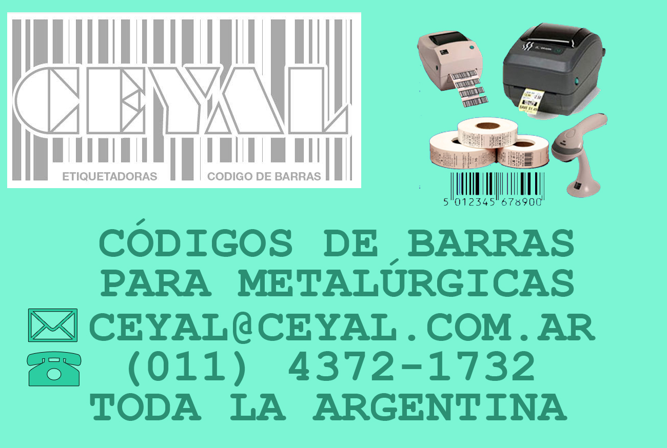Zebra impresora de pequeñas cantidades etiquetas metalurgica