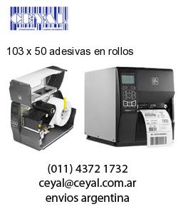 103 x 50 adesivas en rollos