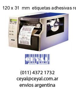 120 x 31  mm  etiquetas adhesivas redondas