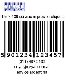 135 x 109 servicio impresion etiquetas offset