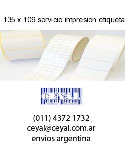 135 x 109 servicio impresion etiquetas offset
