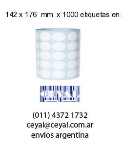 142 x 176  mm  x 1000 etiquetas en rollo