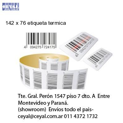 142 x 76 etiqueta termica