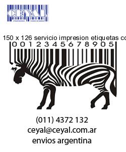 150 x 126 servicio impresion etiquetas correlativas
