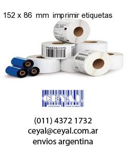 152 x 86  mm  imprimir etiquetas