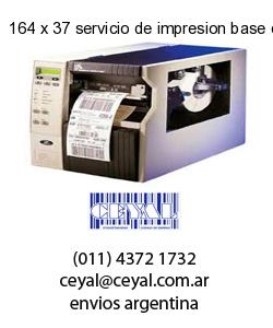 164 x 37 servicio de impresion base de datos