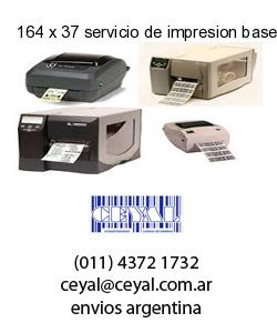 164 x 37 servicio de impresion base de datos