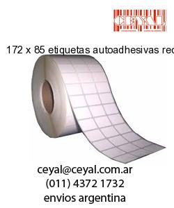 172 x 85 etiquetas autoadhesivas redondas