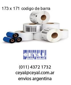 173 x 171 codigo de barra