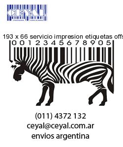 193 x 66 servicio impresion etiquetas offset