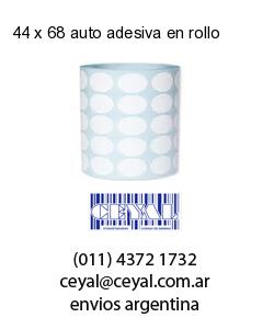 44 x 68 auto adesiva en rollo