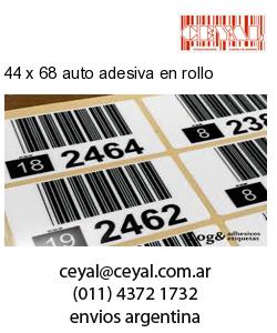 44 x 68 auto adesiva en rollo