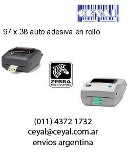 97 x 38 auto adesiva en rollo