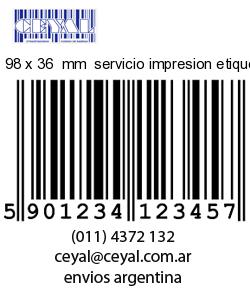 98 x 36  mm  servicio impresion etiquetas ilustracion