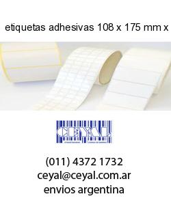 etiquetas adhesivas 108 x 175 mm x mm