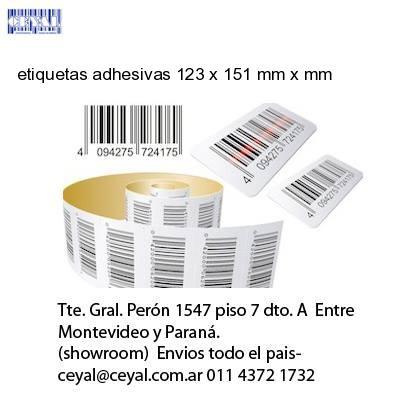 etiquetas adhesivas 123 x 151 mm x mm