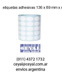 etiquetas adhesivas 136 x 89 mm x mm
