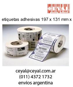 etiquetas adhesivas 197 x 131 mm x mm