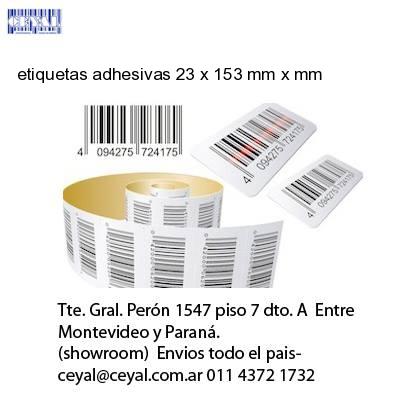 etiquetas adhesivas 23 x 153 mm x mm