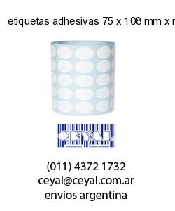 etiquetas adhesivas 75 x 108 mm x mm