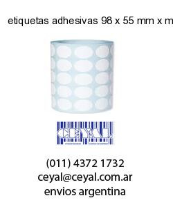 etiquetas adhesivas 98 x 55 mm x mm