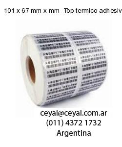 101 x 67 mm x mm  Top termico adhesivo
