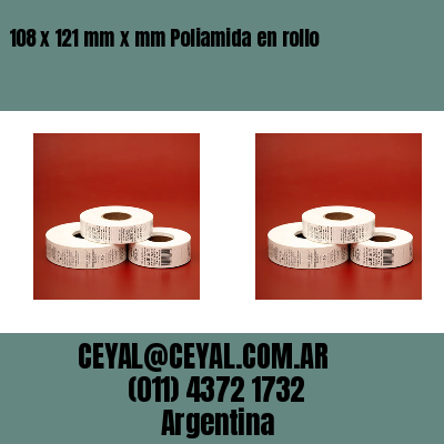 108 x 121 mm x mm Poliamida en rollo