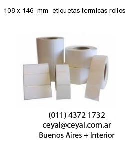 108 x 146  mm  etiquetas termicas rollos