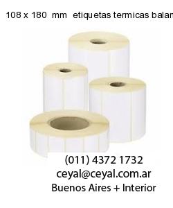 108 x 180  mm  etiquetas termicas balanzas