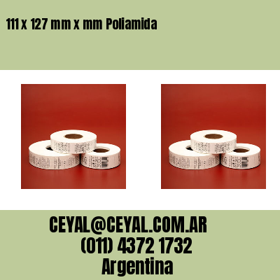 111 x 127 mm x mm Poliamida