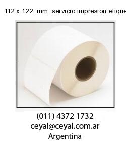 112 x 122  mm  servicio impresion etiquetas