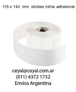 115 x 142  mm  stickes rollos adhesivos