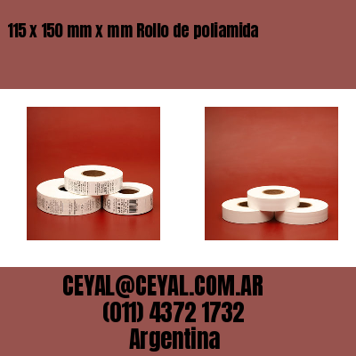 115 x 150 mm x mm Rollo de poliamida