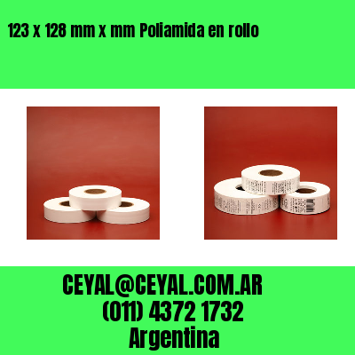 123 x 128 mm x mm Poliamida en rollo