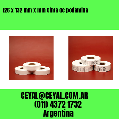 126 x 132 mm x mm Cinta de poliamida