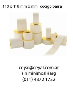 140 x 118 mm x mm  codigo barra