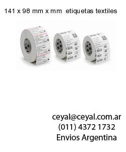 141 x 98 mm x mm  etiquetas textiles