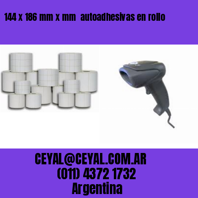 144 x 186 mm x mm  autoadhesivas en rollo