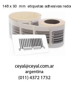 148 x 93  mm  etiquetas adhesivas redondas