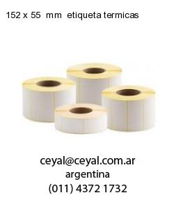 152 x 55  mm  etiqueta termicas
