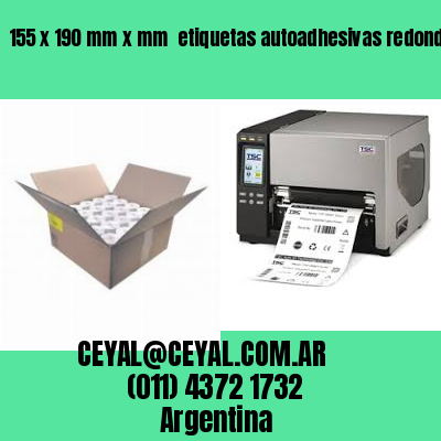 155 x 190 mm x mm  etiquetas autoadhesivas redondas