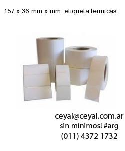 157 x 36 mm x mm  etiqueta termicas