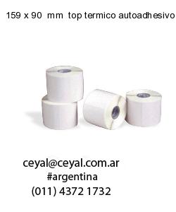 159 x 90  mm  top termico autoadhesivo