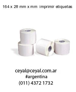 164 x 28 mm x mm  imprimir etiquetas