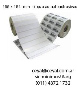 165 x 184  mm  etiquetas autoadhesivas redondas