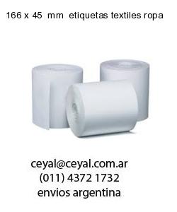 166 x 45  mm  etiquetas textiles ropa