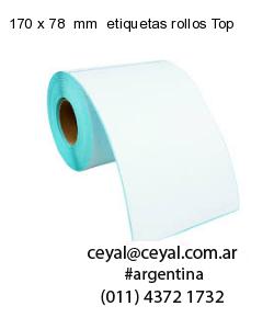 170 x 78  mm  etiquetas rollos Top