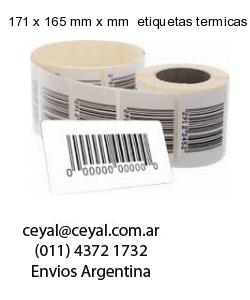 171 x 165 mm x mm  etiquetas termicas congelado