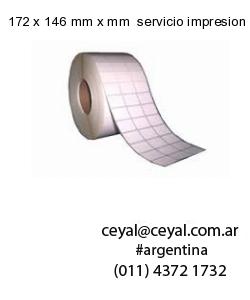 172 x 146 mm x mm  servicio impresion etiquetas offset