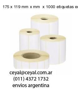175 x 119 mm x mm  x 1000 etiquetas en rollo